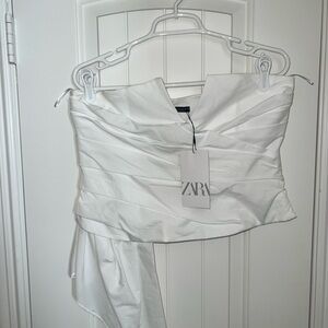 Zara Poplin Corset Top